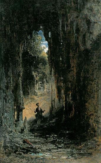 Der Mineraloge in der Grotte, Carl Spitzweg